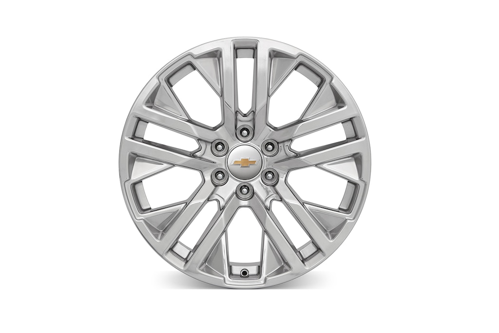 Rin de aluminio de 22 pulgadas cromado de 6 brazos para Chevrolet Cheyenne ZR2 BISON 2024