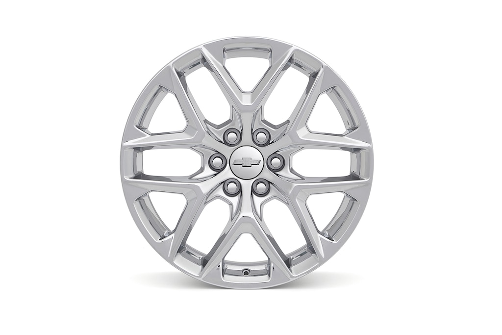 Rin de aluminio de 22 pulgadas cromado de 6 brazos (diseño 2) para Chevrolet Cheyenne ZR2 BISON 2024